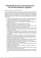 Fernando Garcia - Características de la crisis psicosocial (El creciente deterioro cognitivo)