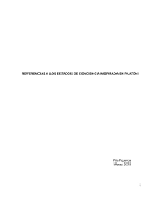 Pia Figueroa - Referencias a los estados de conciencia inspirada en Platón