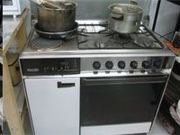 Cocina y horno de gas